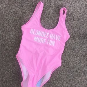 Missguided High Leah Pink Swimsuit
